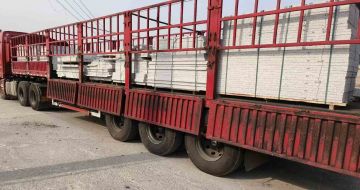 营口 白麻荔枝面外墙干挂，工厂装车日常