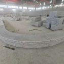 营口 芝麻白异形坐凳，自然面光面弧形加工