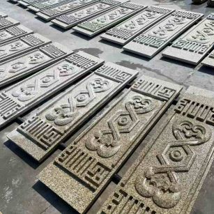 营口 黄金麻花岗岩外墙雕刻板