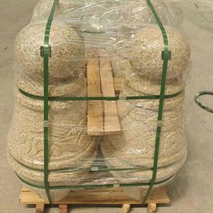 营口 黄金麻异形定制雕花——棒棒糖挡车柱