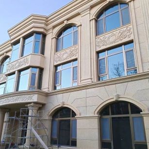 营口 黄金麻花岗岩别墅外墙干挂