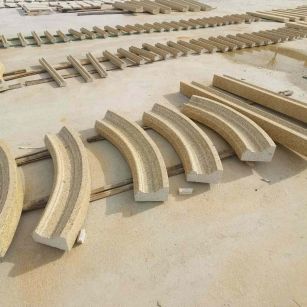 营口 黄金麻花岗岩别墅线条