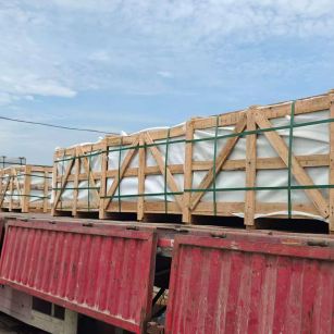 营口 芝麻白花岗岩地铺石出口专车-泰国游