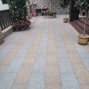 营口 黄金麻白麻荔枝面庭院铺装展示