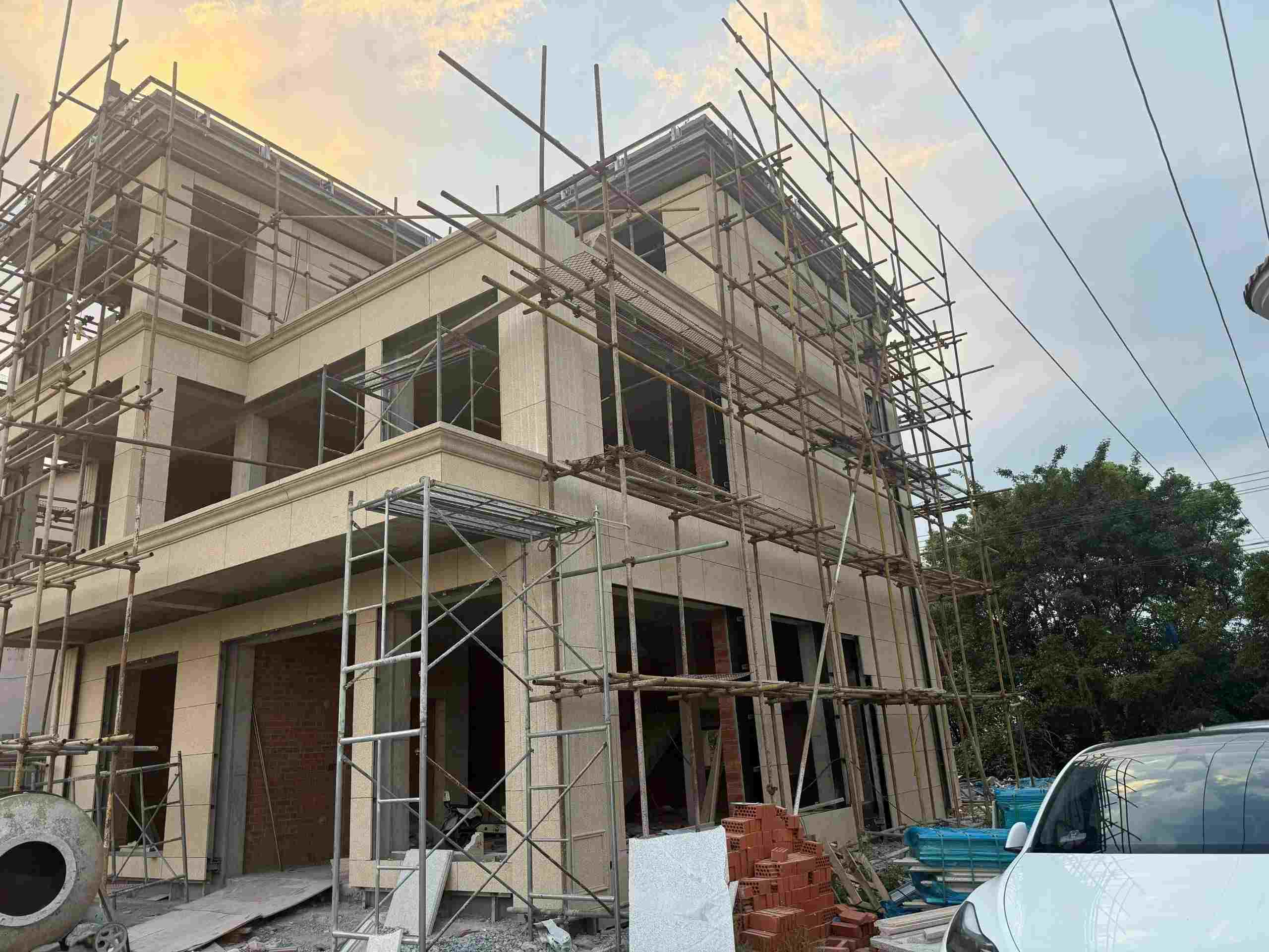 营口 黄金麻荔枝面花岗岩外墙干挂