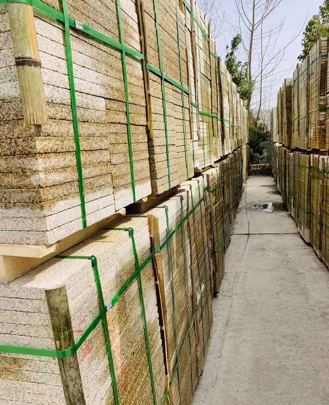 营口 黄金麻花岗岩荔枝面地铺石