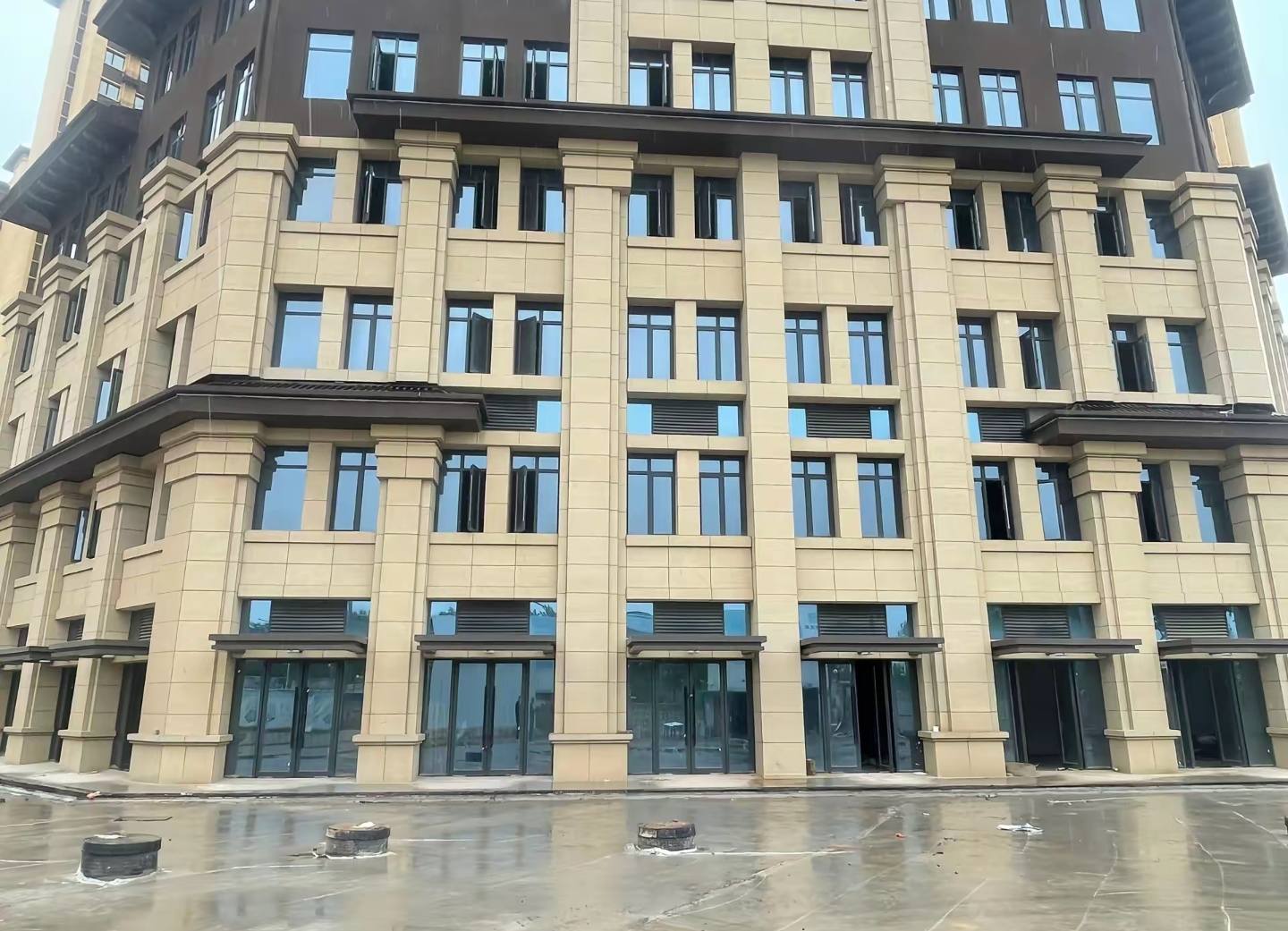 营口 黄金麻花岗岩荔枝面小区外墙干挂