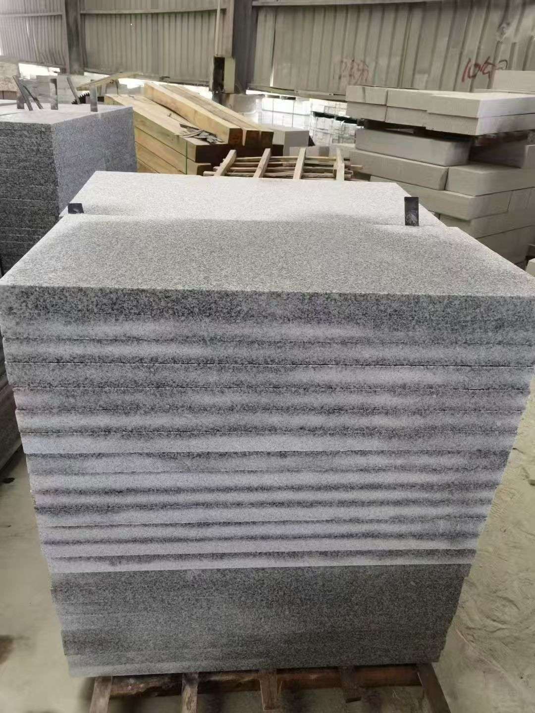 营口 芝麻白5公分火烧地铺成品，900*400，规格可定制