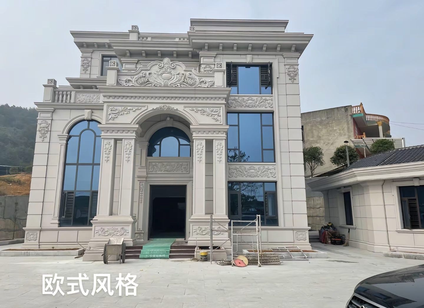 营口 白麻花岗岩别墅外墙干挂