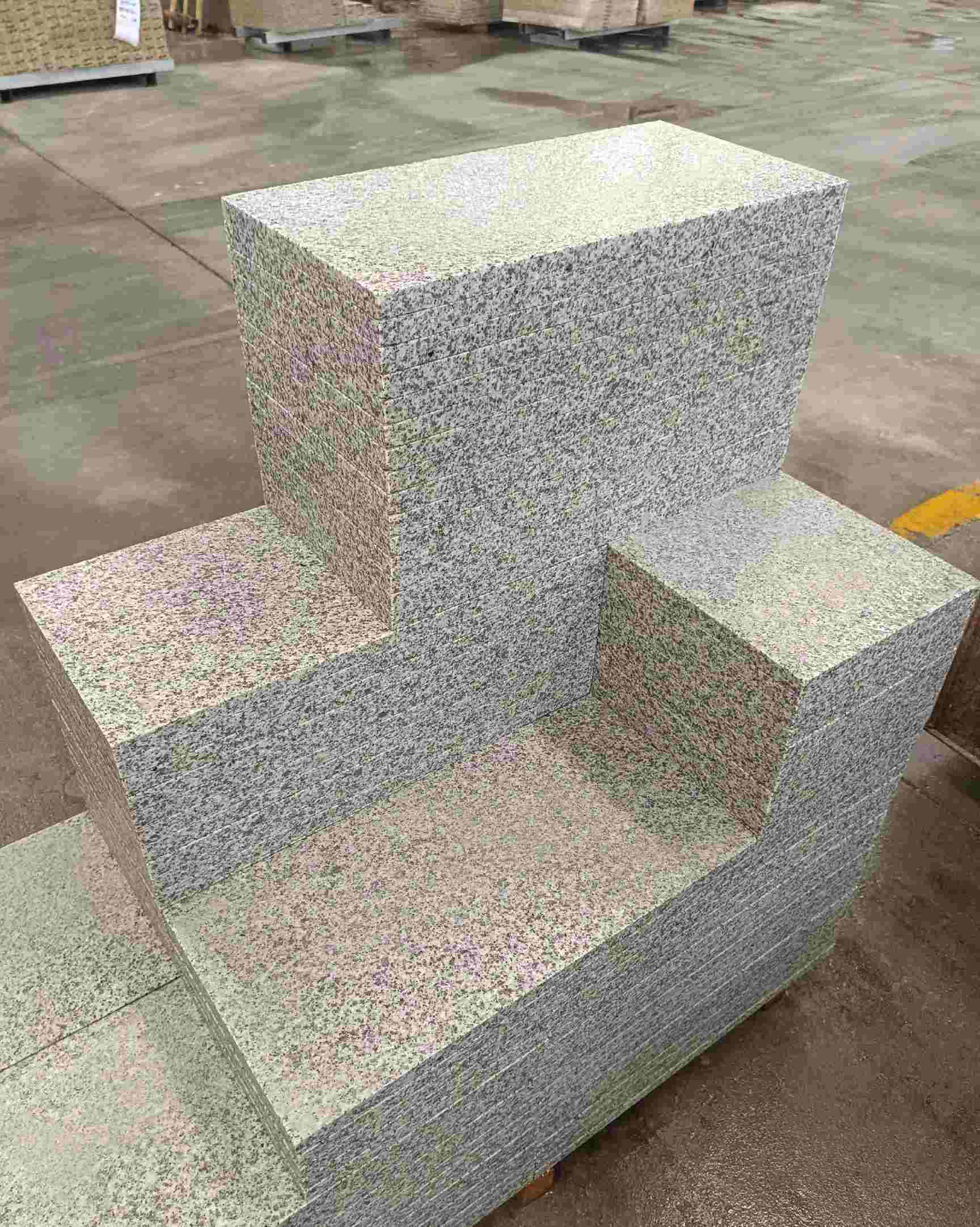 营口 白麻花岗岩荔枝面地铺石